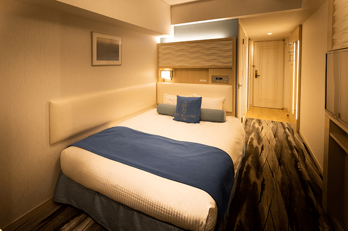 ホテルベルクラシック東京 セミダブルルームの特徴 全室角部屋