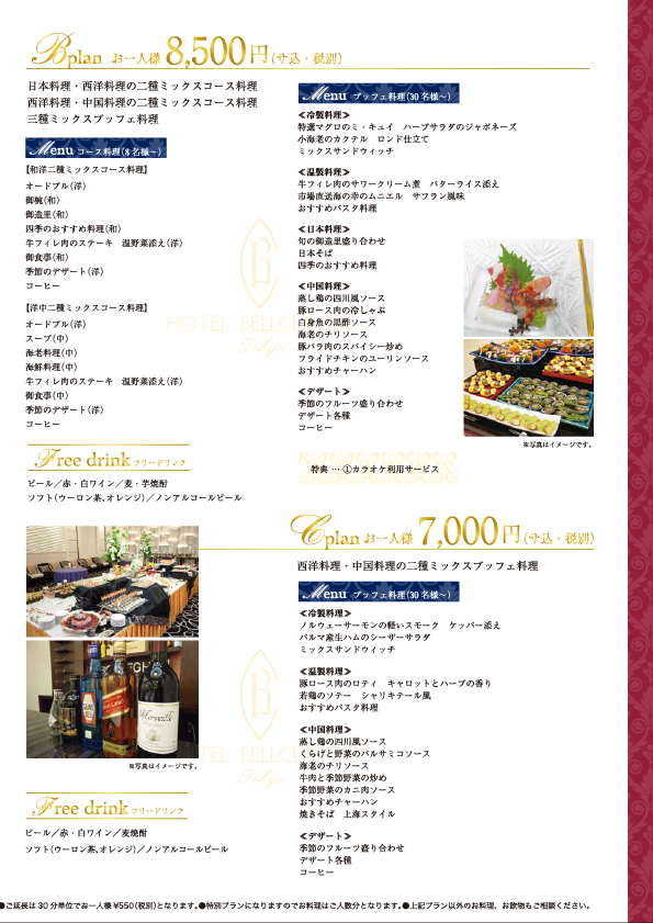 年間パーティプラン